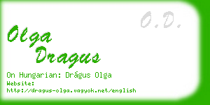 olga dragus business card